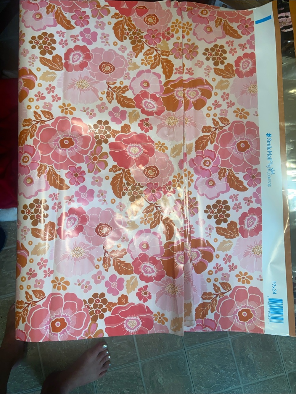 Poly Mailers Floral Pink